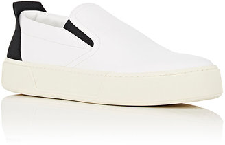 Balenciaga Men's Leather Slip-On Sneakers