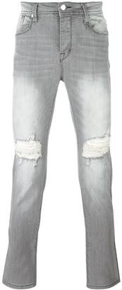 Stampd ripped slim-fit jeans - men - Cotton/Spandex/Elastane - 28