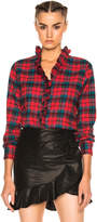 Thumbnail for your product : Etoile Isabel Marant Awendy Ruffled Check Shirt