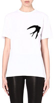 Thumbnail for your product : McQ Swallow print cotton t-shirt