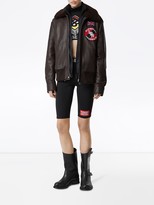 Thumbnail for your product : Burberry Detachable Shearling Collar Flight Jacket With Warmer