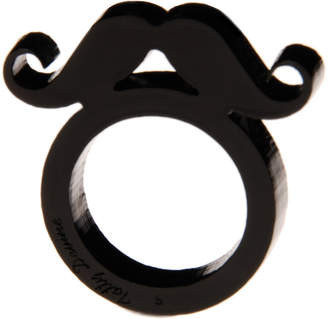 Tatty Devine Black Moustache Ring