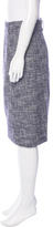 Thumbnail for your product : Lela Rose Tweed Knee-Length Skirt