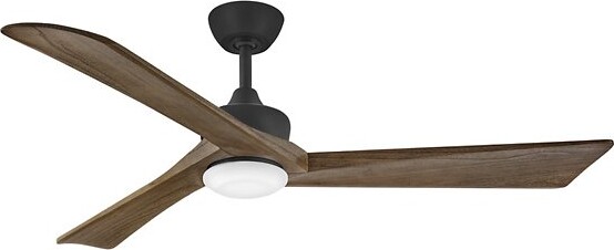 Hinkley Sculpt LED Ceiling Fan in Black, 3 Blades