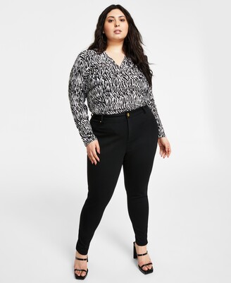 INC International Concepts Plus Size Skinny Ponte Pants, Created for Macy's  - ShopStyle