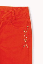 Thumbnail for your product : Forever 21 girls Studded Skinny Jeans