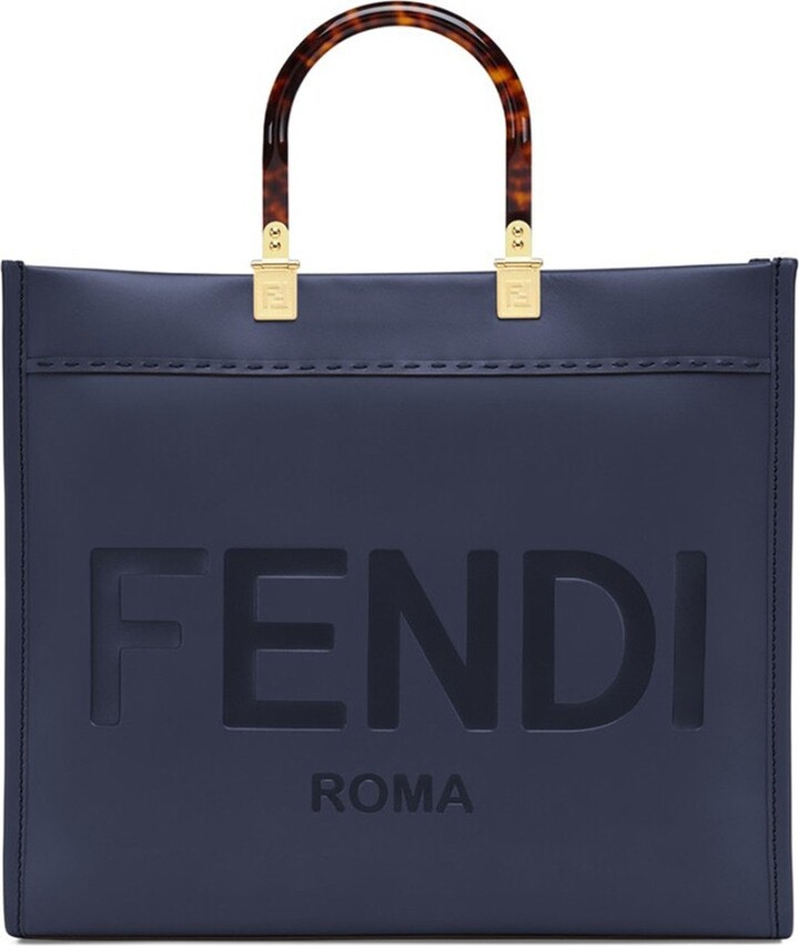 Fendi Tobacco Zucca Quilted Canvas and Leather Large Roll Tote Fendi