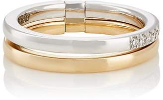 Roberto Marroni Women's "Swing Open Up" Hinged Double-Band Ring - Gold
