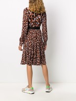Thumbnail for your product : Golden Goose Pleated Leopard Print Dress