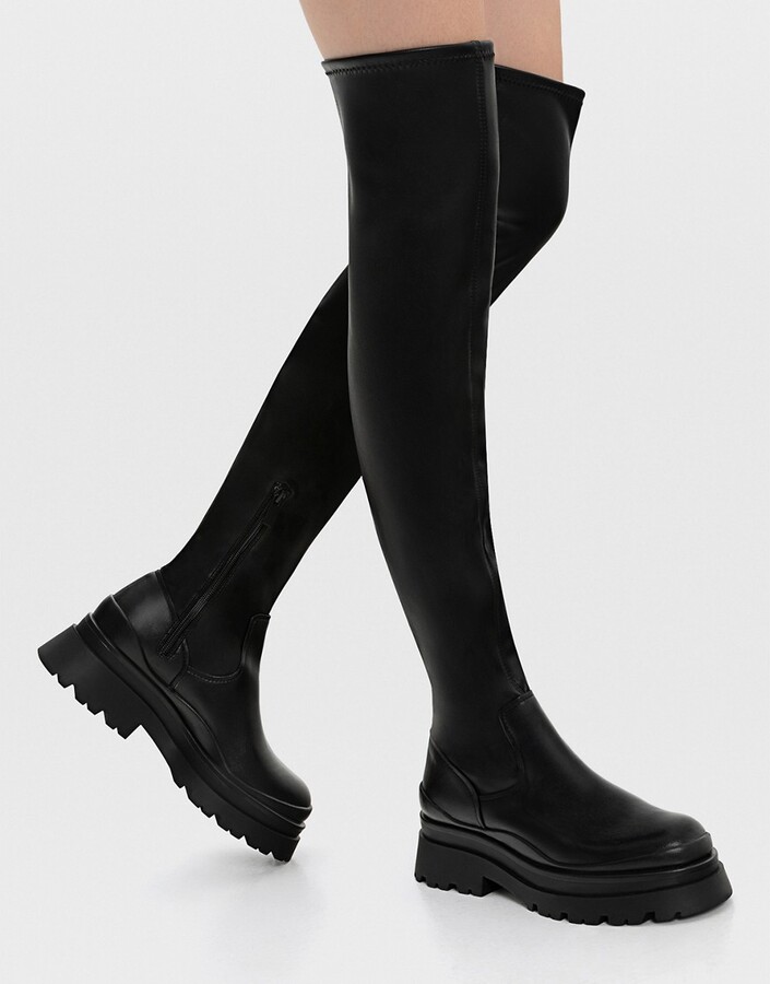 jadon smooth leather platform boots sale