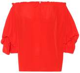 Thumbnail for your product : Diane von Furstenberg Georgeanne silk-crepe top