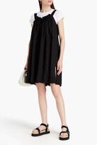 Thumbnail for your product : &Daughter Pleated linen-canvas mini dress