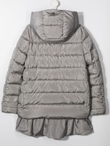 Thumbnail for your product : Herno TEEN ruffle hem padded jacket