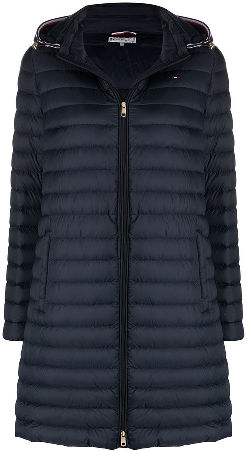 tommy hilfiger puffer jacket fur hood
