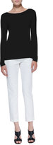 Thumbnail for your product : Theory Patterned Twill Slim Cropped Pants
