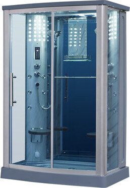 Mesa 54" W x 85" H Framed Rectangle Sliding Steam Shower