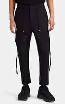 Thumbnail for your product : Stampd Men's Logo-Striped Cotton Twill Cargo Trousers - Black