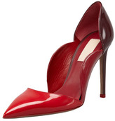 Thumbnail for your product : Valentino Rouge Absolute Patent Scallop Pump