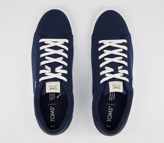Toms Carlson Trainers Navy Canvas