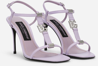 Dolce & Gabbana Nappa leather sandals with logo