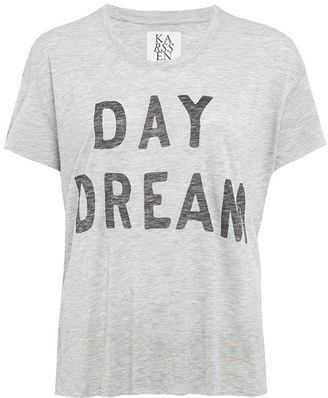 Zoe Karssen Grey Day Dream Print T-Shirt