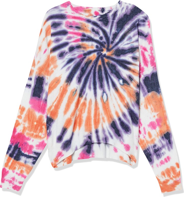 womens tie dye crewneck sweatshirt