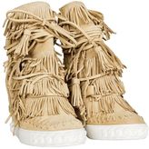 Thumbnail for your product : Casadei Suede Fringed Sneakers