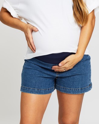 Cotton On Maternity Maternity Classic Denim Shorts