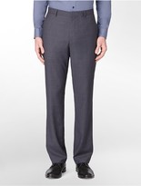 Thumbnail for your product : Calvin Klein Straight Fit Plaid Twill Dress Pants