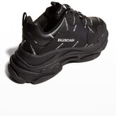 Thumbnail for your product : Balenciaga Men's Allover Logo Triple S Sneakers