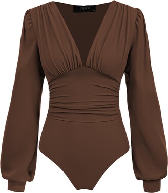 GORGLITTER Damen Mesh Bodysuit Durchsichtig - Y2K Transparentes Oberteil Für Party & Festival