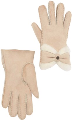 UGG Genuine Shearling Bow Gloves