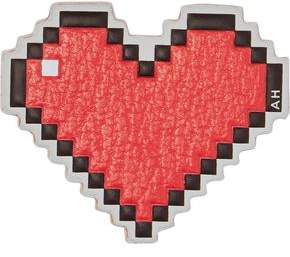 Anya Hindmarch Heart Textured-Leather Stickers