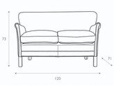 Thumbnail for your product : Halo Little Professor Petite 2 Seater Leather Sofa