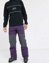 Thumbnail for your product : Billabong Tuck Knee ski pants in purple