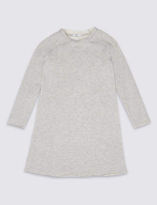 Marks and Spencer Cotton Rich Sweat Dress (3-16 Years)