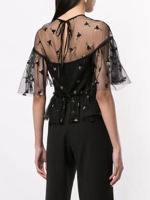 Alice McCall Moon Lover floral embroidered blouse
