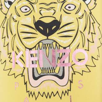 Kenzo KidsBaby Girls Yellow Tiger Print Top