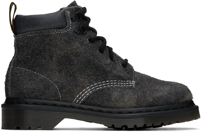 Dr. Martens Gray 939 Stonewashed Suede Boots