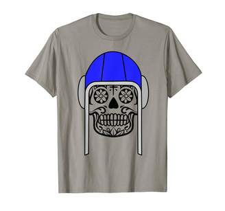 Water Polo Halloween Apparel Gift Cool Water Polo Halloween Skull with Blue Cap - Gift T-Shirt