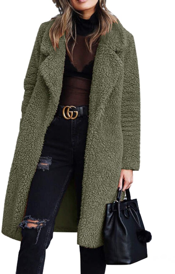 dark green long jacket