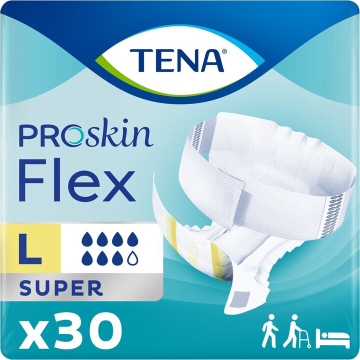 TENA ProSkin Flex Super Adult Incontinence Belted Undergarment 16 Heavy