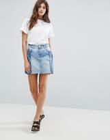 Thumbnail for your product : Pimkie Contrast Panel Denim Skirt
