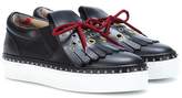 Burberry Embellished leather sneakers