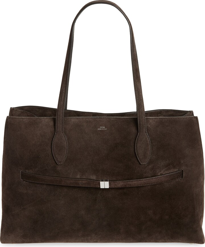 Totême Lounge Belted Suede Tote