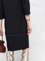Thumbnail for your product : Peserico V-neck balloon-sleeve dress