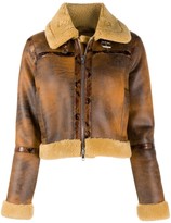 Thumbnail for your product : Stand Studio Contrast Trim Aviator Jacket