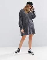 Thumbnail for your product : Daisy Street Gray Acid Wash Sweater Dress