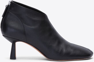 Black ID Glove Bootie 65mm Tear Drop Heel in BLACK