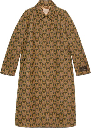 Gucci G rhombi wool coat
